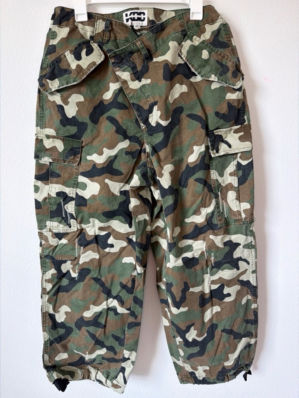 KBB by Kahlana Women’s Camouflage Cargo Pants - Green Camo
